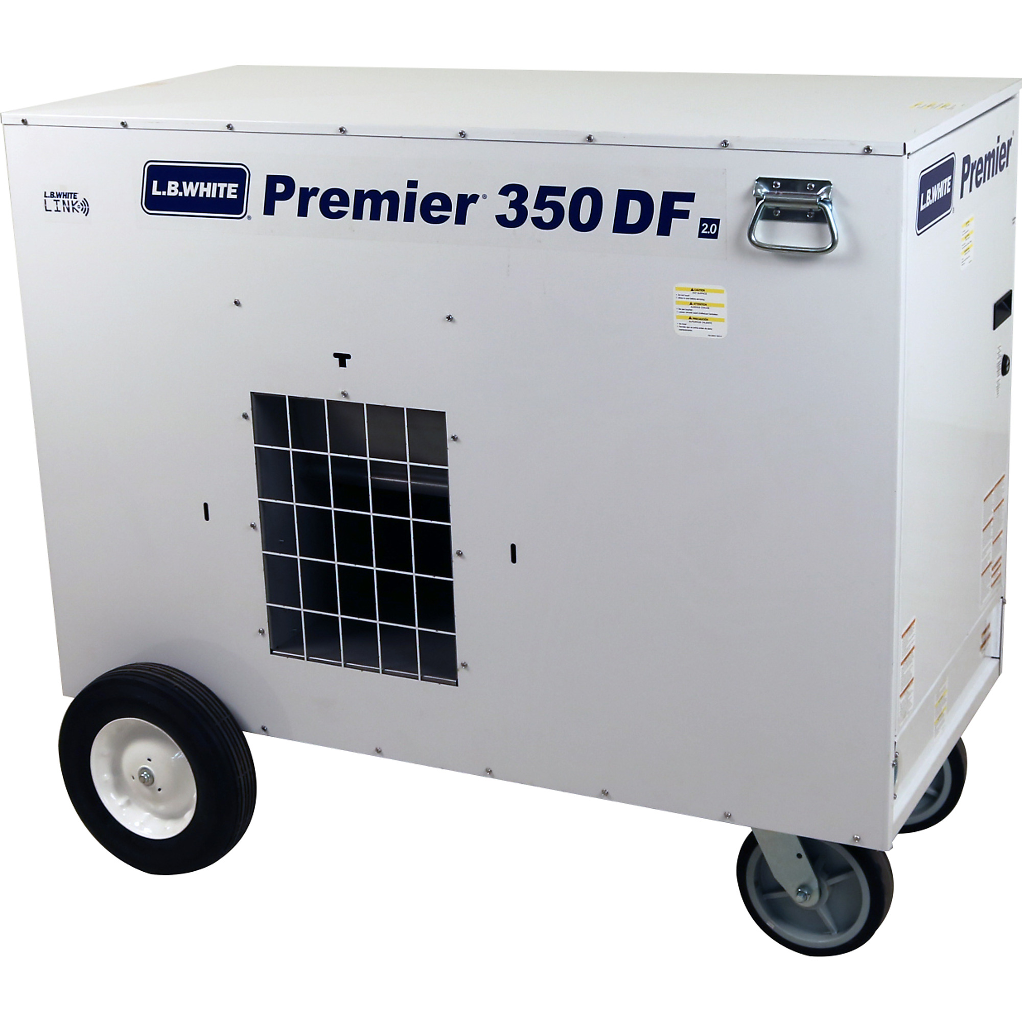 L.B. White Premier 350 DF 2.0 350K BTU LP/NG Enclosed Flame, Heat Type Forced Air, Heat Output 350000 Btu/hour, Model# Premier 350 DF 2.0